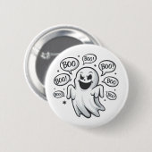 Grappige Boo Ghost Ronde Button 5,7 Cm (Voorkant /achterkant)