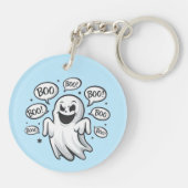 Grappige Boo Ghost Sleutelhanger (Achterkant)