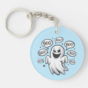 Grappige Boo Ghost Sleutelhanger