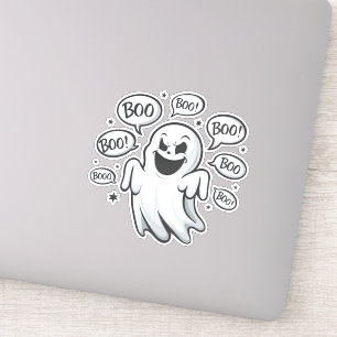 Grappige Boo Ghost Sticker