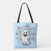 Grappige Boo Ghost Tote Bag (Achterkant)