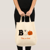 Grappige Boo Halloween Boodschappentas Tote Bag (Voorkant (product))