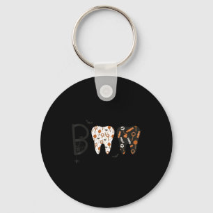 Grappige Boo Halloween Snoep Tandarts Tanden Manne Sleutelhanger