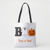 Grappige Boo Halloween-tas Tote Bag (Voorkant)