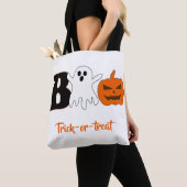 Grappige Boo Halloween-tas Tote Bag (Dichtbij)