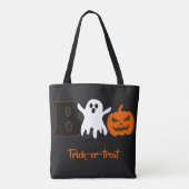 Grappige Boo Halloween-tas Tote Bag (Achterkant)
