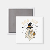 Grappige Boo-jee Ghost Halloween Boo Jee Ghost Spo Magneet (Voorkant / Achterkant)