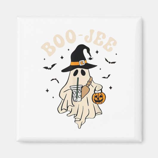 Grappige Boo-jee Ghost Halloween Boo Jee Ghost Spo Magneet (Voorkant)