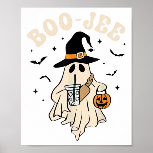 Grappige Boo-jee Ghost Halloween Boo Jee Ghost Spo Poster (Voorkant)