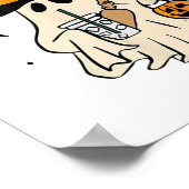 Grappige Boo-jee Ghost Halloween Boo Jee Ghost Spo Poster (Hoek)