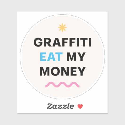 Grappige boodschap. sticker (Vel)