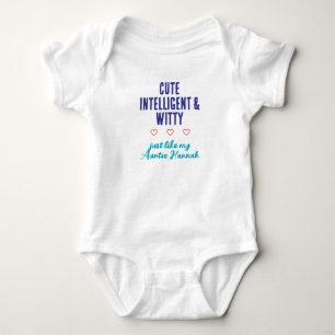 Grappige boodschap uit één stuk, cadeau voor tante romper