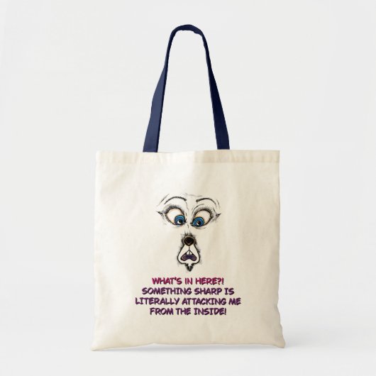Grappige boodschappentas illustratie tote bag (Voorkant)