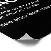 Grappige Boogschietcoach Definitie Beste Papa Ooit Poster (Hoek)