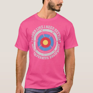 Grappige boogschieten apparatuur pijl boog boogsch t-shirt