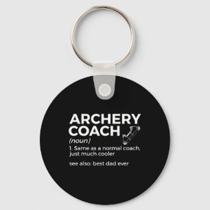 Grappige boogschieten coach definitie beste vader sleutelhanger