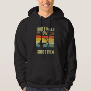 Grappige boogschieten kunst voor vrouwen meisjes b hoodie