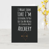 Grappige Boogschietkaarten Boog En Pijl Sporthumor Kaart (Gele Bloem)