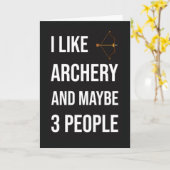 Grappige Boogschietkaarten Sport Boog En Pijl Humo Kaart (Gele Bloem)