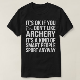 Grappige boogschutter, het is oké als je niet van t-shirt
