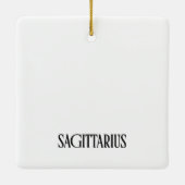 Grappige Boogschutter Standaard Zodiac Verjaardag Keramisch Ornament (Achterkant)