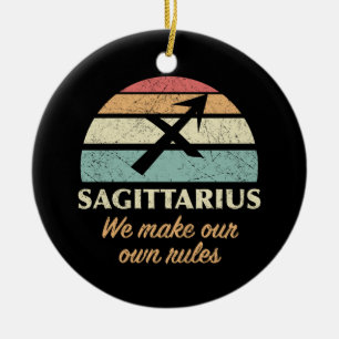 Grappige Boogschutter Zodiac regels Keramisch Ornament