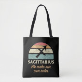 Grappige Boogschutter Zodiac regels Tote Bag (Voorkant)