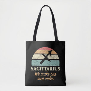 Grappige Boogschutter Zodiac regels Tote Bag