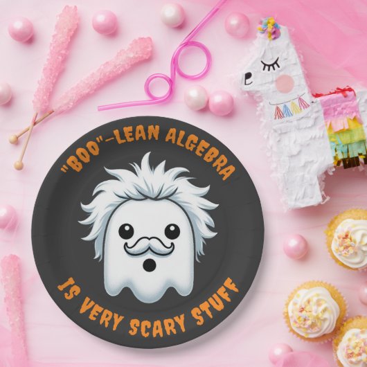 Grappige Booleaanse algebra is heel eng Papieren Bordje (Feest)