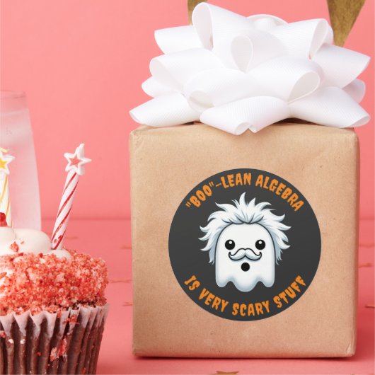 Grappige Booleaanse algebra is heel eng Ronde Sticker (Feest)