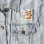Grappige Boom Papa Grap Vierkante Button 5,1 Cm (In situ)