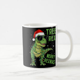 Grappige Boom Rex Kerst Dinosauriër Kerstmannenhoo Koffiemok