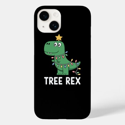 Grappige Boom Rex Kerstmis Dinosaurus Vakantie Gra Case-Mate iPhone Case (Achterkant)