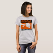 Grappige boon dorsende kussensloop slaande tuin  t-shirt (Voorkant volledig)