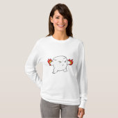 grappige boosaardige geroosterde marshmallow t-shirt (Voorkant volledig)