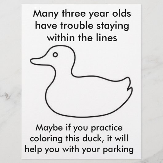 grappige boosaardige vlieger denkt aan domme parke flyer (Voorkant)