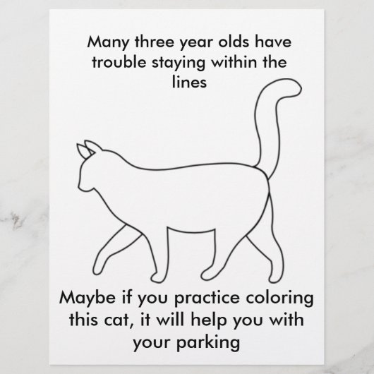 grappige boosaardige vlieger denkt aan domme parke flyer (Voorkant)