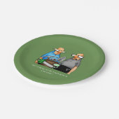 Grappige Borden over golfthema's Papieren Bordje (Gekanteld)