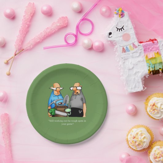Grappige Borden over golfthema's Papieren Bordje (Feest)