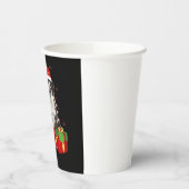 Grappige Border Collie Kerstboom Vrolijk Kerstfees Papieren Bekers (Links)