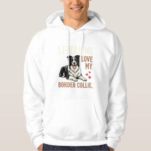 Grappige Border Collie Liefde Hond Hoodie