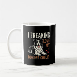 Grappige Border Collie Liefde Hond Koffiemok