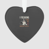 Grappige Border Collie Liefde Hond Ornament (voorkant)
