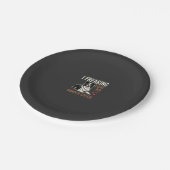 Grappige Border Collie Liefde Hond Papieren Bordje (Gekanteld)
