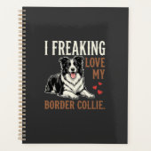 Grappige Border Collie Liefde Hond Planner (Voorkant)
