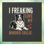 Grappige Border Collie Liefde Hond Raamsticker (Vel 3)