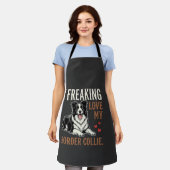 Grappige Border Collie Liefde Hond Schort (Gedragen)