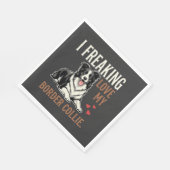 Grappige Border Collie Liefde Hond Servet (Hoek)