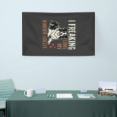 Grappige Border Collie Liefde Hond Spandoek (Beurs)