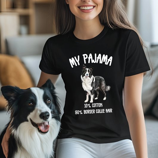 Grappige Border Collie Pajama T-shirt